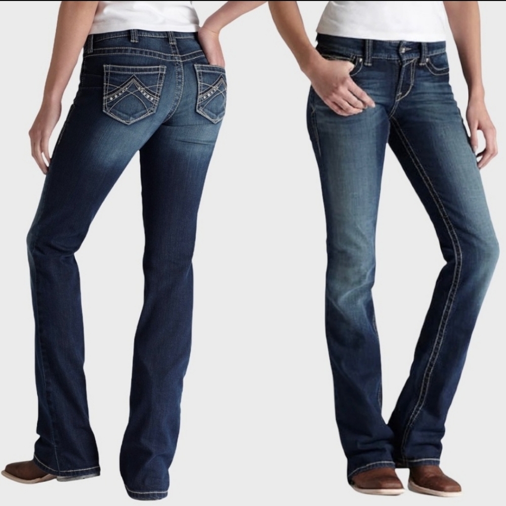 Ariat R.E.A.L. Mid Rise Stretch Spitfire Original Bootcut Riding Jeans Size 30R